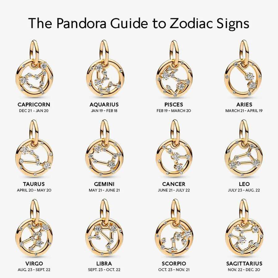Pandora Horoskooppi Vesimies Charm Hela 762717C01