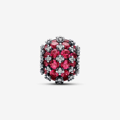 Pandora Sparkling Pavé Round Red Charm Hela 792630C03