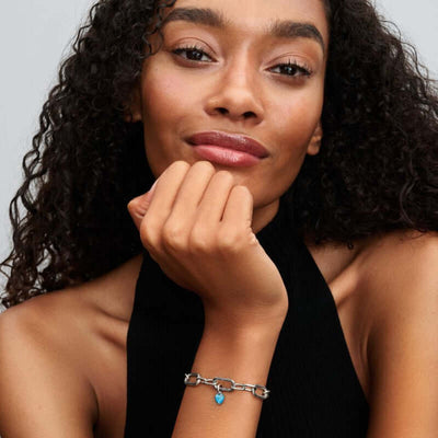 Pandora Mini Turkoosi Sydän Charm Hela 793827C01