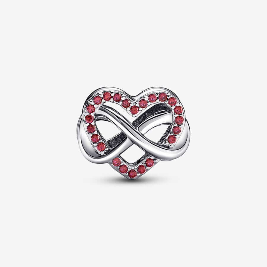 Pandora sydän punaisilla kivillä charm hela 792246c01