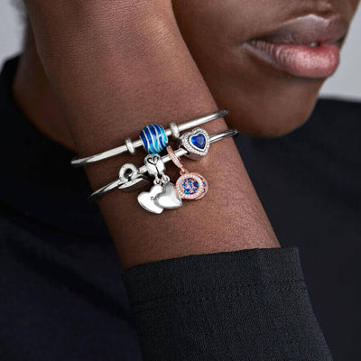 Pandora Äiti & poika jaettava sydän charm hela 797777EN16
