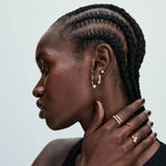 Pandora Helmet Puolikuussa Korvakorut 263179C01