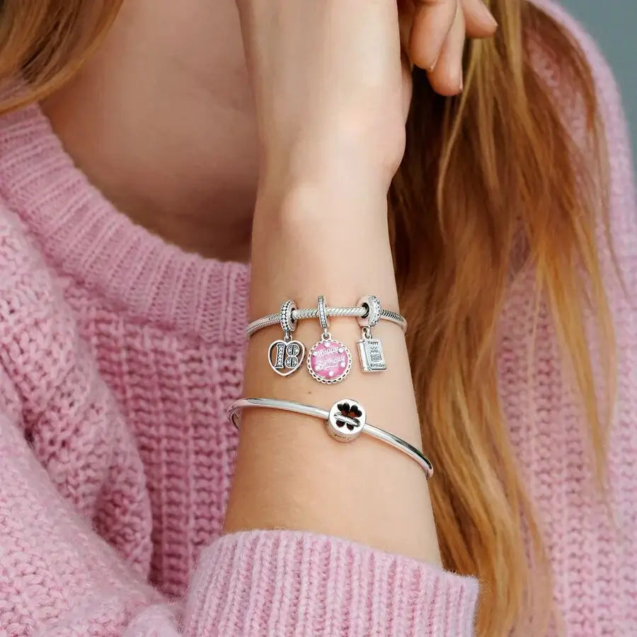 Pandora Moments Smooth Silver Clasp rannekoru 590728
