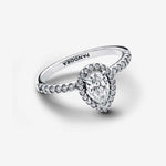 Pandora Sparkling Pear Halo sormus 192835C01