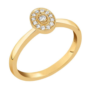 Sandberg Kukkaniitty Timanttisormus M-810