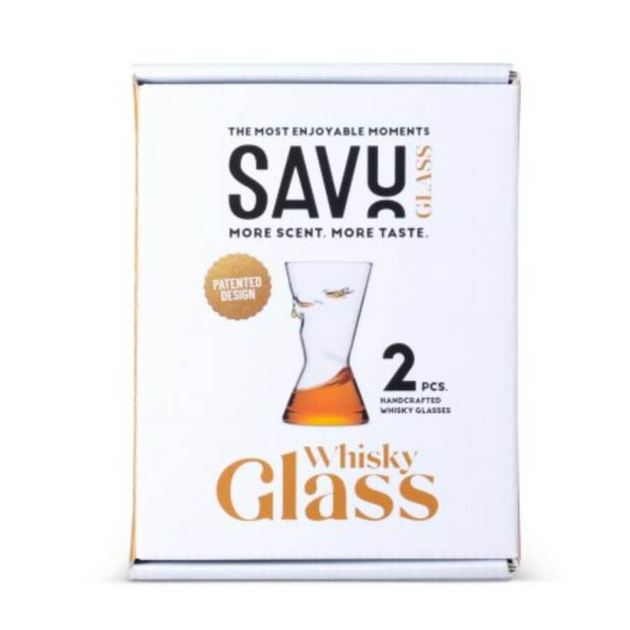 Savu Duo whisky tasting-lasit