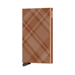 Secrid Cardprotector Laser Tartan Rust korttikotelo