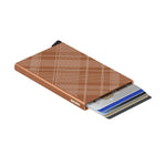 Secrid Cardprotector Laser Tartan Rust korttikotelo