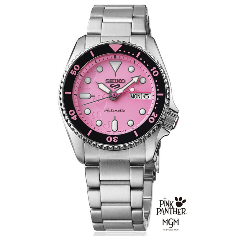 Seiko 5 Sports SKX Pink Panther Rannekello SRPM07K1