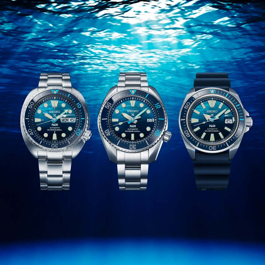 Seiko Prospex Turtle Scuba PADI Special Edition the great blue