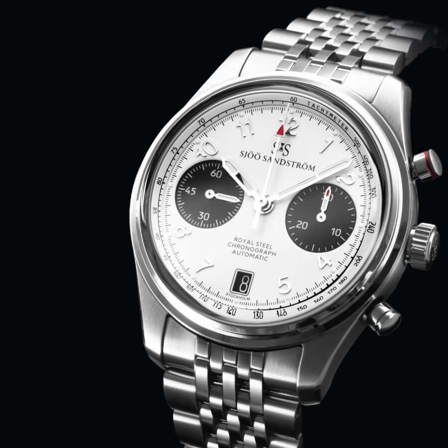 Sjöö Sandström Royal Steel Chronograph 021620