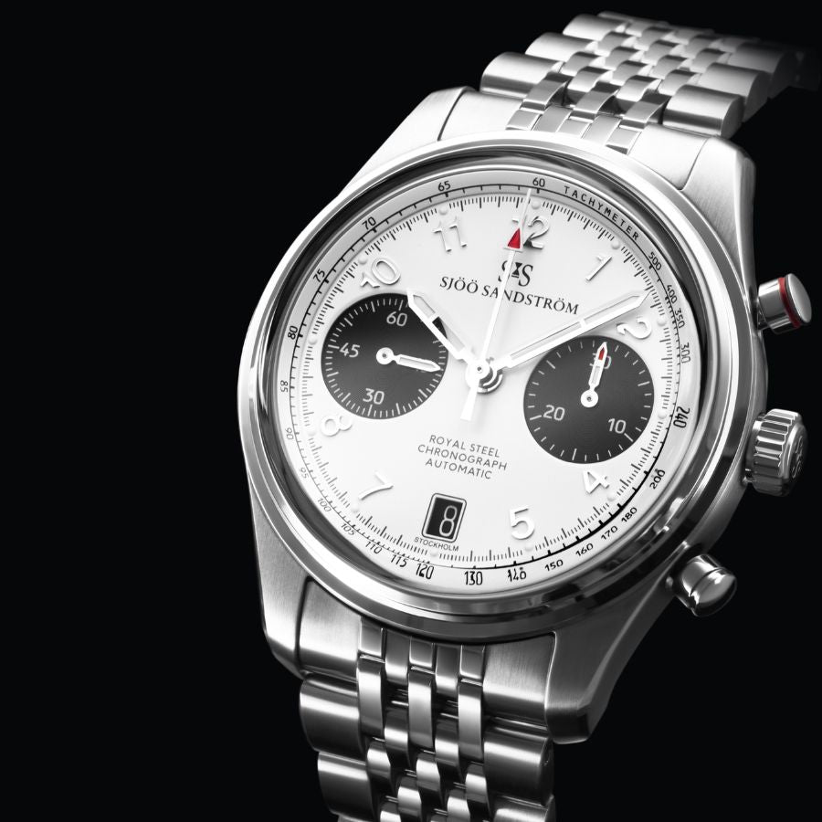 Sjöö Sandström Royal Steel Chronograph 021620