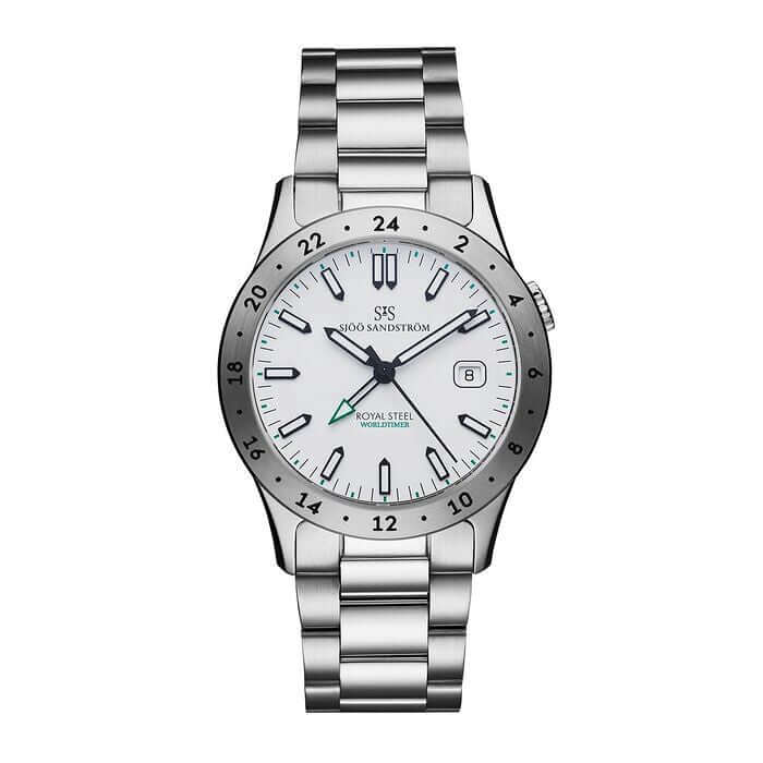 Sjöö Sandström Royal Steel Worldtimer 41 mm 020142