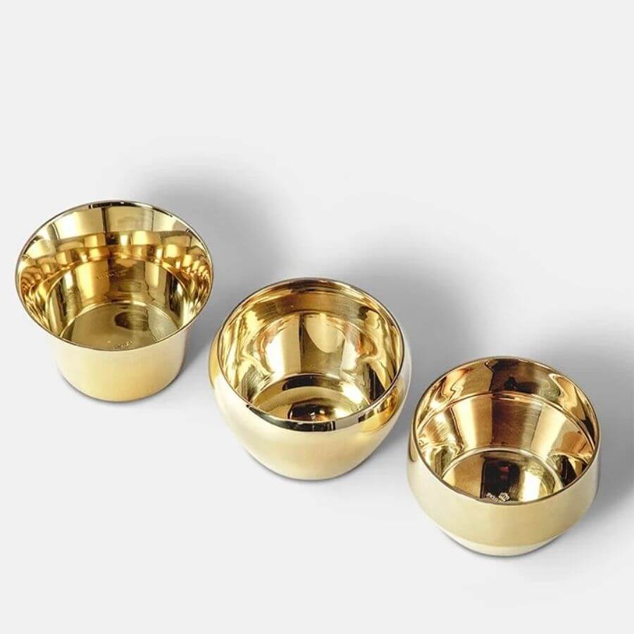 Skultuna Kin Brass Set of 3 Tuikut 763-2-4-5