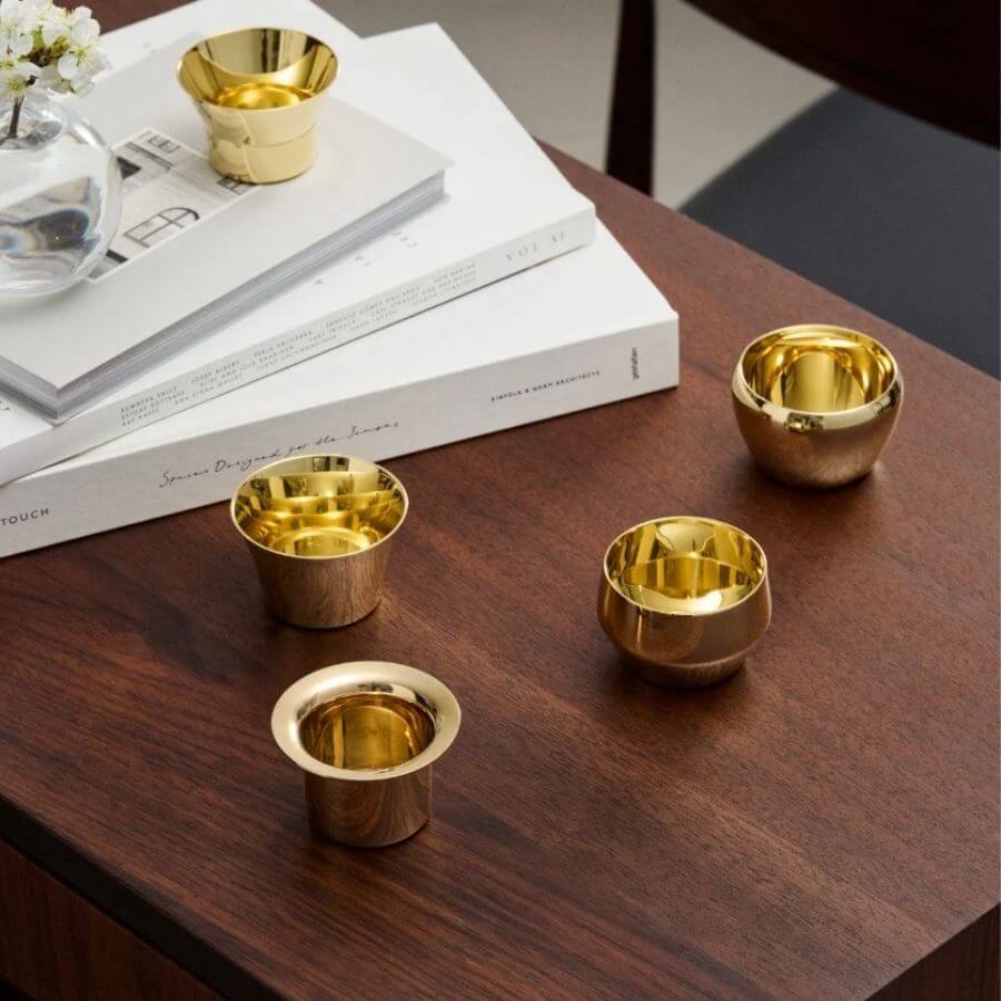 Skultuna Kin Brass Set of 3 Tuikut 763-2-4-5