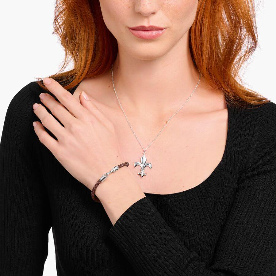 Thomas Sabo Braided Leather Rannekoru A2147-682-2