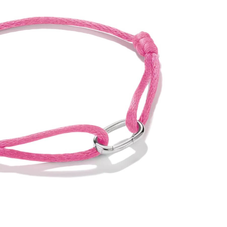 Thomas Sabo Pink Textile Connect Link Rannekoru C1210-M04-9-L20v
