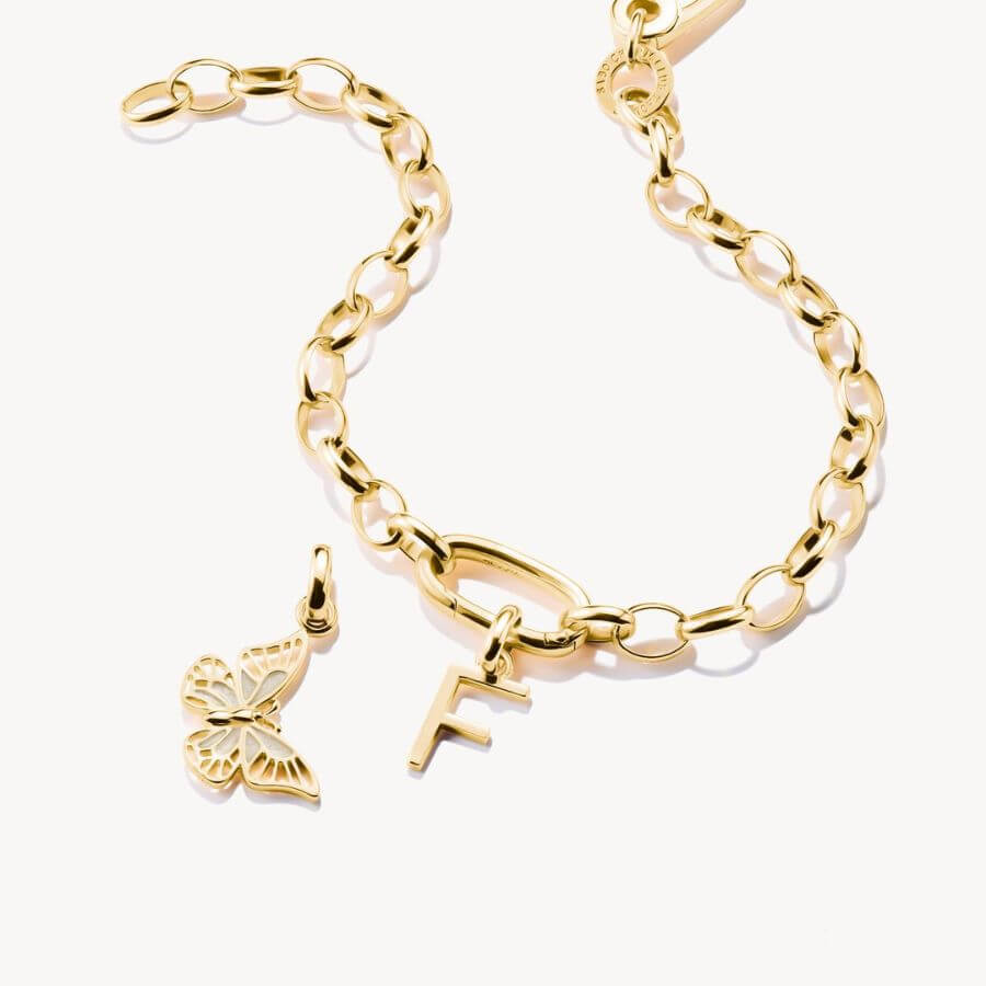 Thomas Sabo Charm Club F-kirjain Riipus CC1212-413-39