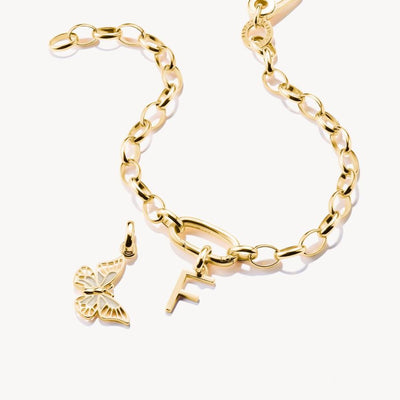 Thomas Sabo Charm Club F-kirjain Riipus CC1212-413-39