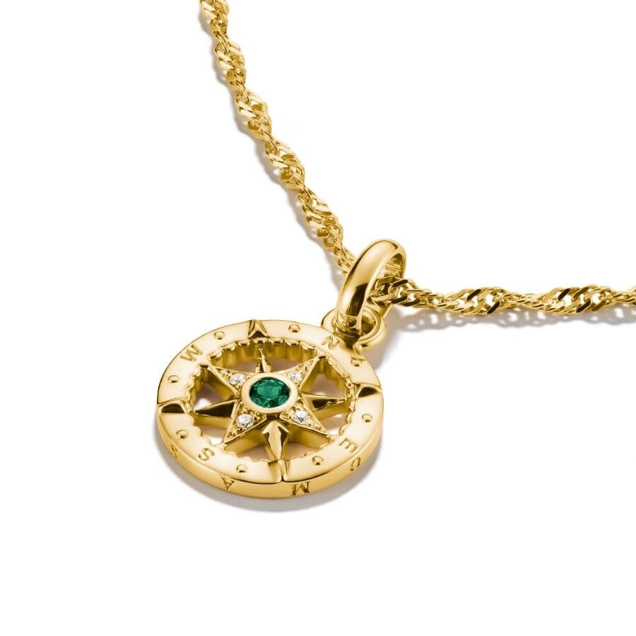 Thomas Sabo Vihreä Kompassi Riipus CC1261-M01-6