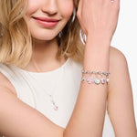 Thomas Sabo Charm pendant pink cloverleaf 2022-041-9