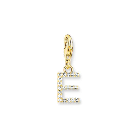 Thomas Sabo Charm Club kirjain E hela kulta 1968-414-14