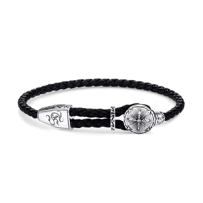 Thomas Sabo Compass nahkainen rannekoru A1860-682-11