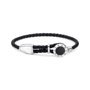 Thomas Sabo Disc Black nahkainen rannekoru A1864-982-11