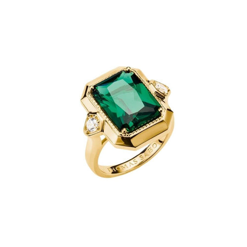 Thomas Sabo Elyndra Green Stone Sormus TR2506-971-6