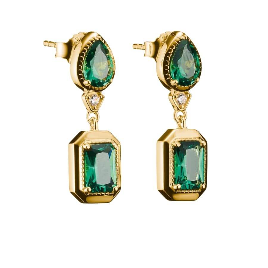 Thomas Sabo Elyndra Green Stones Korvakorut H2334-971-6