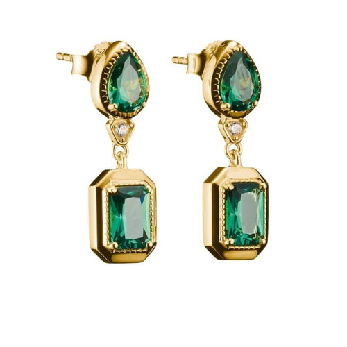 Thomas Sabo Elyndra Green Stones Korvakorut H2334-971-6
