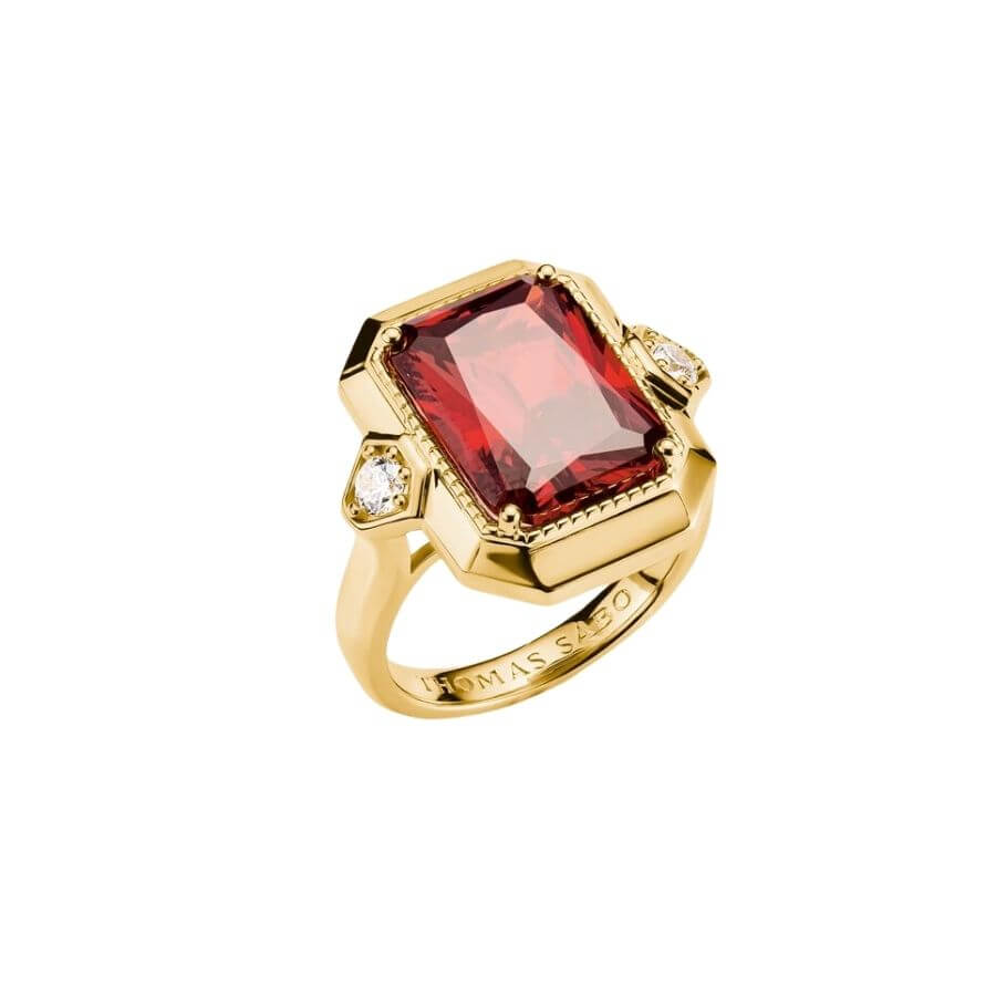 Thomas Sabo Elyndra Red Stone Sormus TR2506-414-10
