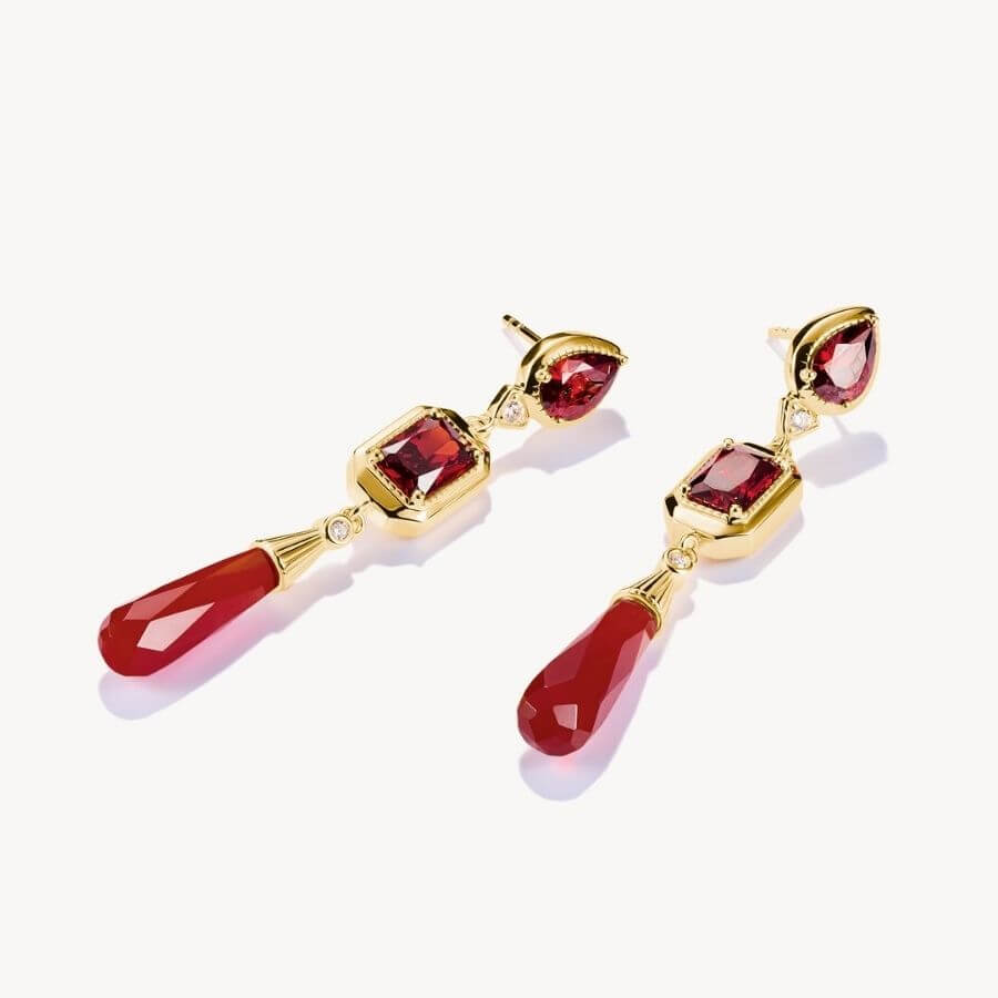 Thomas Sabo Elyndra Red Stones Korvakorut H2332-414-10