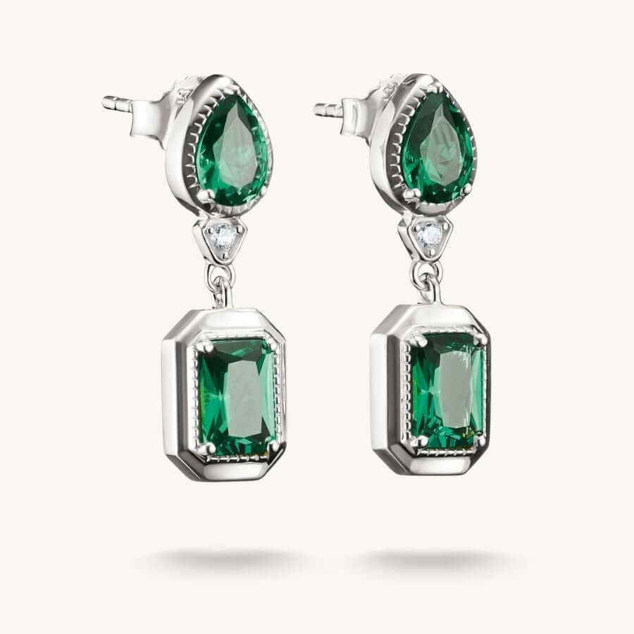 Thomas Sabo Elyndra Green Stones Korvakorut H2334-166-6