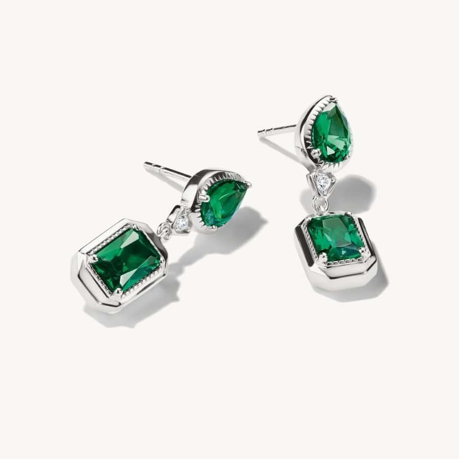Thomas Sabo Elyndra Green Stones Korvakorut H2334-166-6