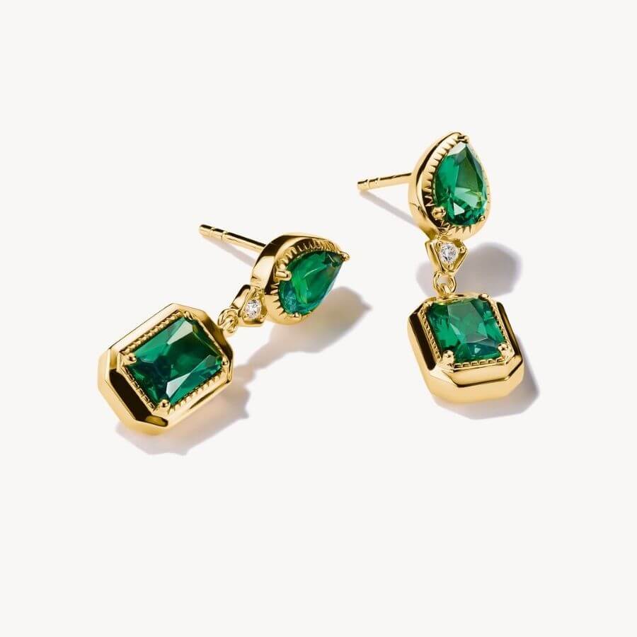 Thomas Sabo Elyndra Green Stones Korvakorut H2334-971-6