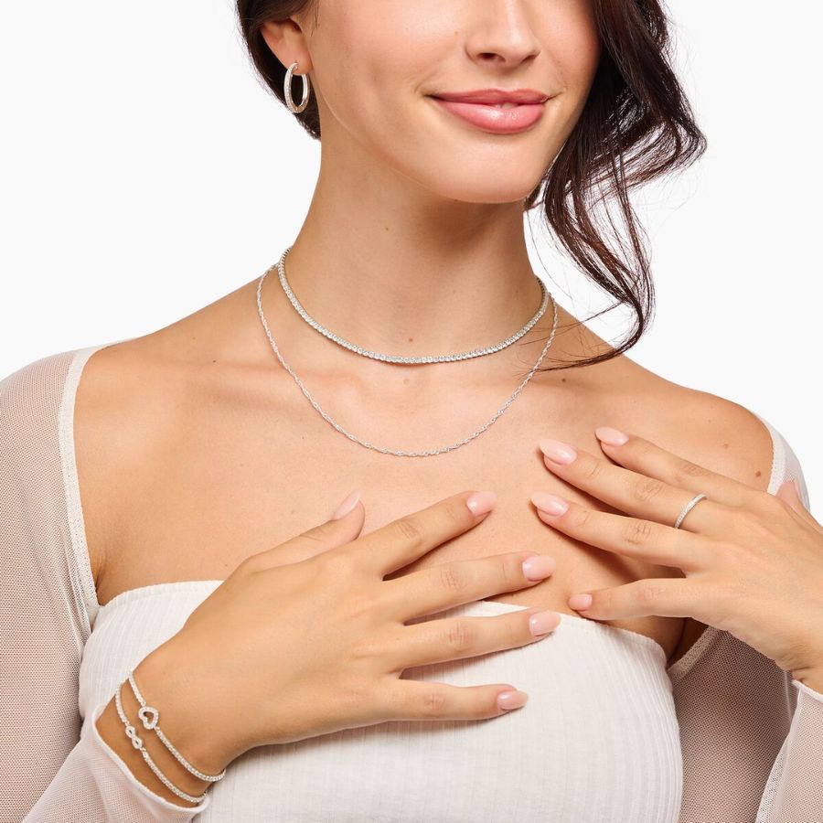 Thomas Sabo Silver With Stones Kaulakoru KE2303-051-14