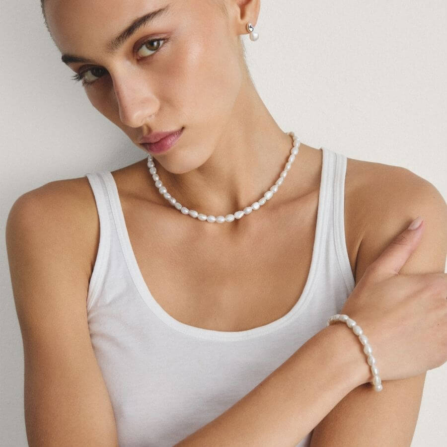 Thomas Sabo Bold Elegance Pearl Kaulakoru KE2383-082-14