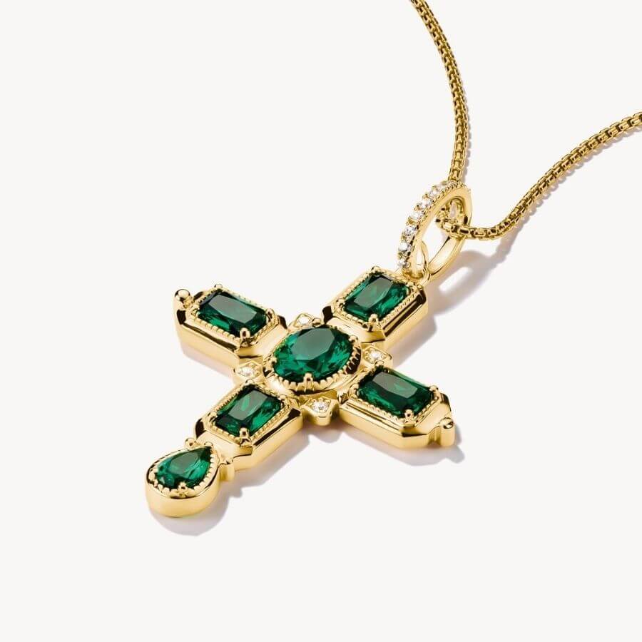 Thomas Sabo Risti Green Stone Riipus PE987-971-6