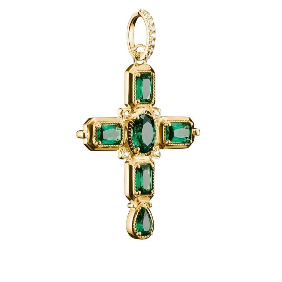 Thomas Sabo Risti Green Stone Riipus PE987-971-6