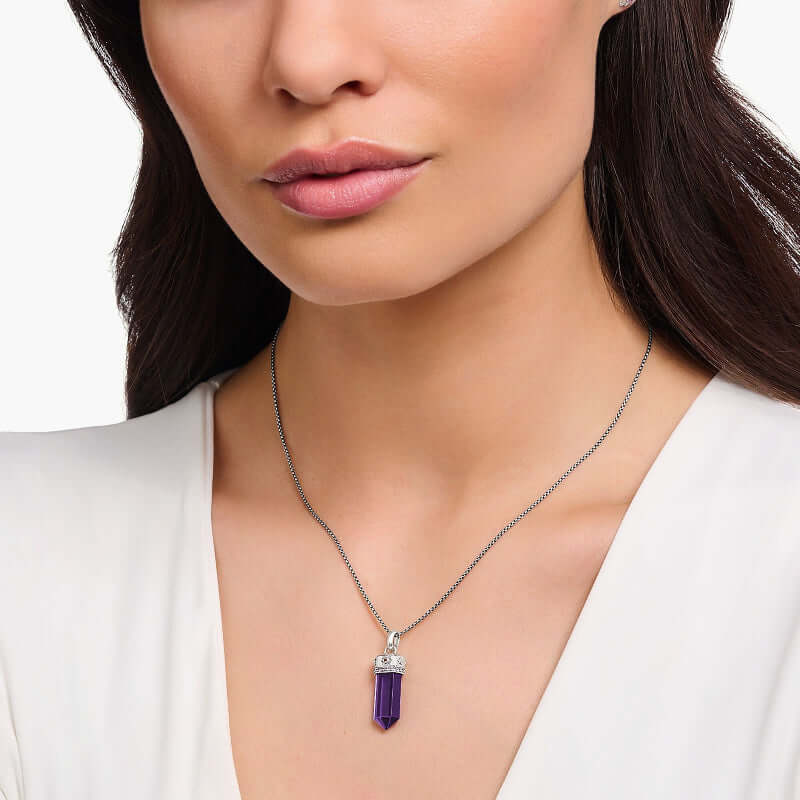 Thomas Sabo Silver Blackened Pendant Riipus PE955-640-13