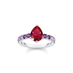 Thomas Sabo Silver Solitaire Sormus TR2442-477-7-54