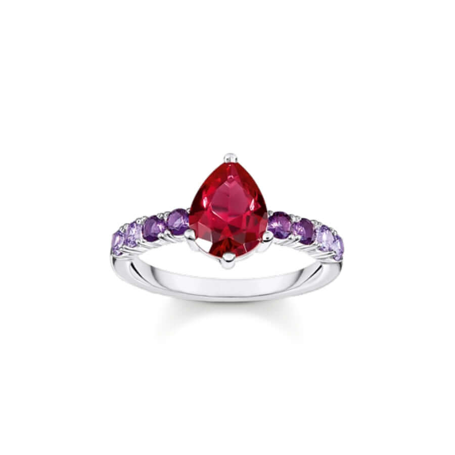 Thomas Sabo Silver Solitaire Sormus TR2442-477-7-54