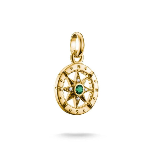 Thomas Sabo Vihreä Kompassi Riipus CC1261-M01-6