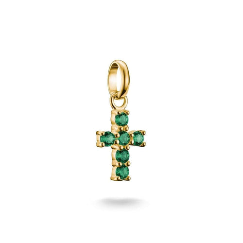 Thomas Sabo Vihreä Risti Riipus CC1206-M01-6