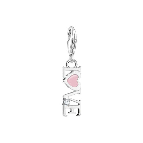 Thomas Sabo Charm pendant Love with pink heart 2011-041-9