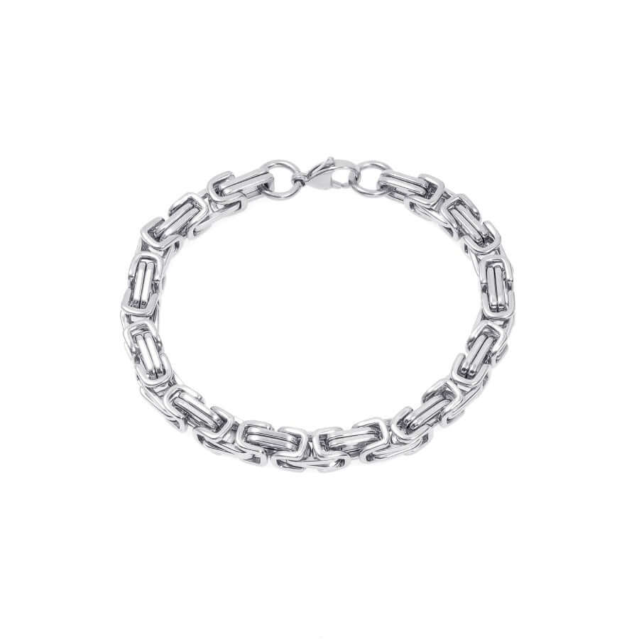 Bosie Kuningas Teräsranneketju (8 mm/22,5 cm) 