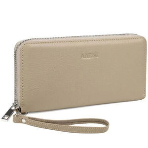 Aarni Clutch hirvennahkainen lompakko taupe