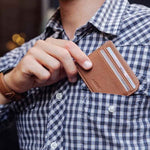 Aarni card holder konjakki