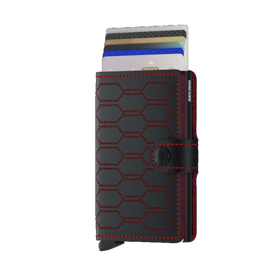 Secrid Miniwallet fuel black red lompakko